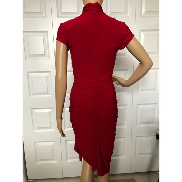 Cache red midi dress size 4 - Picture 2 of 7